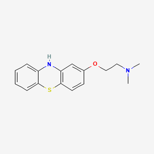 molecular formula C16H18N2OS B1222979 N,N-dimethyl-2-(10H-phenothiazin-2-yloxy)ethanamine 