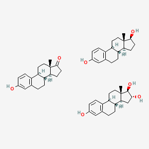 molecular formula C54H70O7 B1222984 Estradiol mixture with estriol and estrone CAS No. 79275-73-3