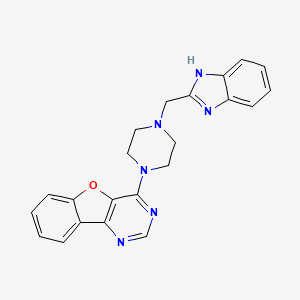 4-[4-(1H-benzimidazol-2-ylmethyl)-1-piperazinyl]benzofuro[3,2-d]pyrimidine