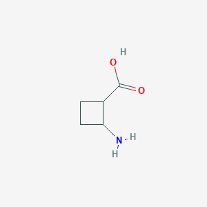 molecular formula C5H9NO2 B1222993 2-Aminocyclobutane-1-carboxylic acid 