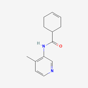 molecular formula C13H16N2O B12229945 N-(4-methylpyridin-3-yl)cyclohex-3-ene-1-carboxamide 