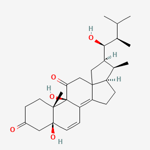 molecular formula C28H40O5 B1222995 Emesterone A CAS No. 209673-37-0