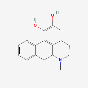 molecular formula C17H17NO2 B1223001 1,2-Dihydroxyaporphine CAS No. 3175-79-9