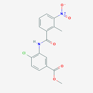 4-Chloro-3-[[(2-methyl-3-nitrophenyl)-oxomethyl]amino]benzoic acid methyl ester