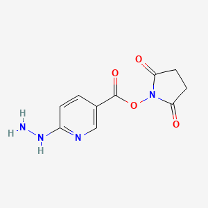 molecular formula C10H10N4O4 B1223039 Succinimidyl 6-hydrazinonicotinate 