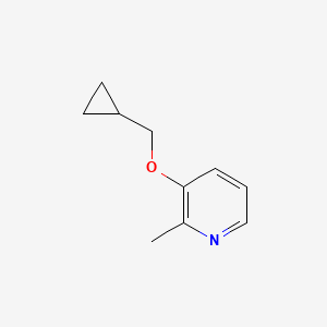 molecular formula C10H13NO B12230519 3-(Cyclopropylmethoxy)-2-methylpyridine 