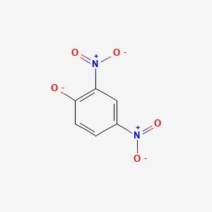 molecular formula C6H3N2O5- B1223059 2,4-Dinitrophenolate CAS No. 20350-26-9