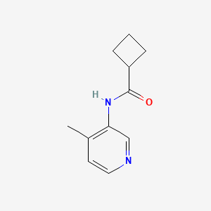 molecular formula C11H14N2O B12230596 N-(4-methylpyridin-3-yl)cyclobutanecarboxamide 
