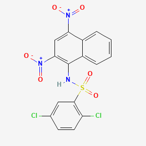2,5-dichloro-N-(2,4-dinitronaphthalen-1-yl)benzenesulfonamide