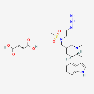 N-[[(6aR,10aR)-7-methyl-6,6a,8,10a-tetrahydro-4H-indolo[4,3-fg]quinolin-9-yl]methyl]-N-(2-azidoethyl)methanesulfonamide;but-2-enedioic acid