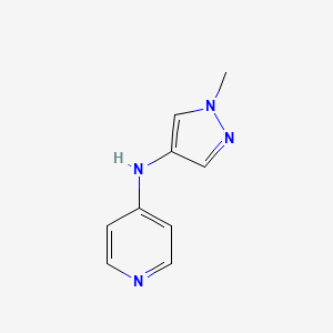 molecular formula C9H10N4 B12230722 N-(1-methyl-1H-pyrazol-4-yl)pyridin-4-amine 