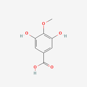 molecular formula C8H8O5 B1223082 3,5-Dihydroxy-4-methoxybenzoic acid CAS No. 4319-02-2
