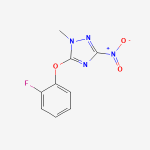 5-(2-Fluorophenoxy)-1-methyl-3-nitro-1,2,4-triazole