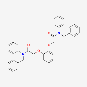 molecular formula C36H32N2O4 B1223098 N,N'-Dibenzyl-N,N'-diphenyl-1,2-phenylenedioxydiacetamide CAS No. 61595-77-5