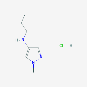 molecular formula C7H14ClN3 B12231127 1-methyl-N-propylpyrazol-4-amine;hydrochloride 