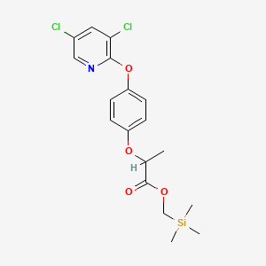 Propanoic acid, 2-[4-[(3,5-dichloro-2-pyridinyl)oxy]phenoxy]-, (trimethylsilyl)methyl ester