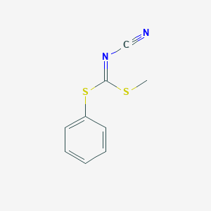molecular formula C9H8N2S2 B122312 Methyl phenyl cyanocarbonimidodithioate CAS No. 152381-91-4