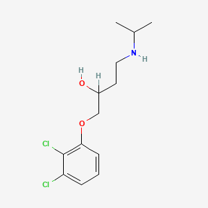 molecular formula C13H19Cl2NO2 B1223120 1-(2,3-Dichlorophenoxy)-4-((1-methylethyl)amino)-2-butanol CAS No. 57281-46-6