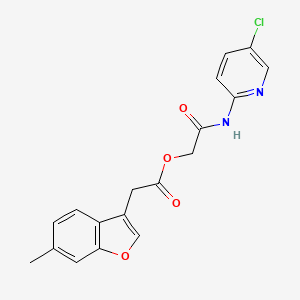 2-(6-Methyl-3-benzofuranyl)acetic acid [2-[(5-chloro-2-pyridinyl)amino]-2-oxoethyl] ester