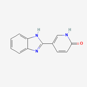 molecular formula C12H9N3O B1223147 5-(1H-benzimidazol-2-yl)pyridin-2-ol CAS No. 54627-94-0