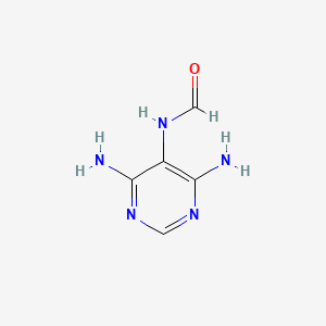 molecular formula C5H7N5O B1223167 4,6-Diamino-5-formamidopyrimidine CAS No. 5122-36-1