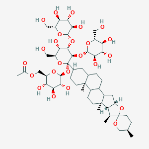 molecular formula C53H86O24 B122317 Macrostemonoside D CAS No. 143049-27-8