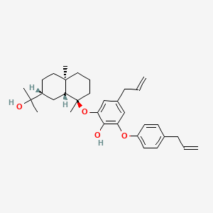 molecular formula C33H44O4 B1223177 Eudesobovatol A CAS No. 125196-77-2