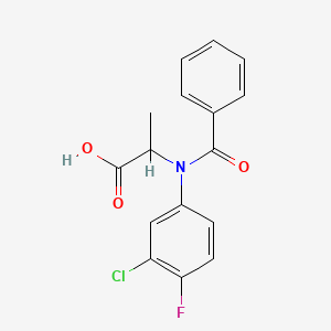 molecular formula C16H13ClFNO3 B1223189 Flamprop CAS No. 58667-63-3