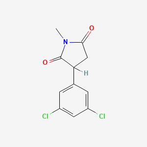 molecular formula C11H9Cl2NO2 B1223193 3-(3,5-Dichlorophenyl)-1-methyl-2,5-pyrrolidinedione CAS No. 93553-55-0