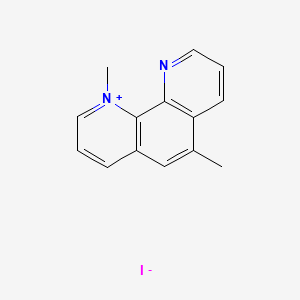 molecular formula C14H13IN2 B1223196 1,10-Phenanthrolinium, 1,6-dimethyl-, iodide CAS No. 38344-61-5