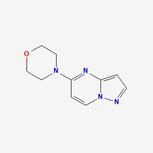 molecular formula C10H12N4O B12231964 4-{Pyrazolo[1,5-a]pyrimidin-5-yl}morpholine 