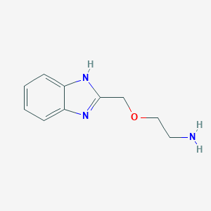 molecular formula C10H13N3O B012232 2-((1H-Benzo[d]imidazol-2-yl)methoxy)ethanamine CAS No. 102196-38-3