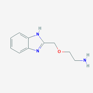 molecular formula C10H13N3O B012232 2-(1H-benzimidazol-2-ylmethoxy)ethanamine CAS No. 102196-38-3