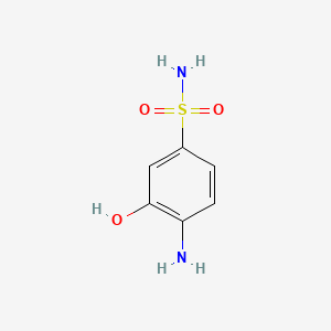 molecular formula C6H8N2O3S B1223200 4-氨基-3-羟基苯磺酰胺 CAS No. 3588-76-9