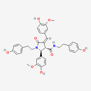 molecular formula C36H36N2O8 B1223205 Heliotropamide 