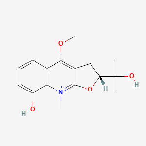 molecular formula C16H20NO4+ B1223223 Pteleatine CAS No. 34443-73-7