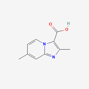 molecular formula C10H10N2O2 B1223245 2,7-Dimethylimidazo[1,2-a]pyridine-3-carboxylic acid CAS No. 81438-53-1