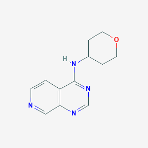 molecular formula C12H14N4O B12232451 N-(oxan-4-yl)pyrido[3,4-d]pyrimidin-4-amine 