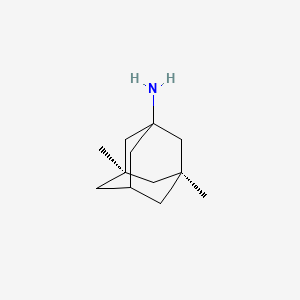 molecular formula C12H21N B1223258 (3R,5S)-3,5-dimethyl-1-adamantanamine 