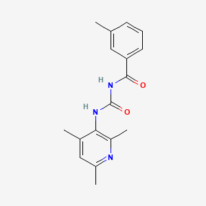 molecular formula C17H19N3O2 B1223265 3-methyl-N-[oxo-[(2,4,6-trimethyl-3-pyridinyl)amino]methyl]benzamide 