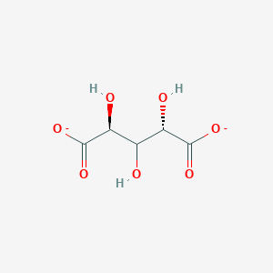 molecular formula C5H6O7-2 B1223268 D-arabinarate(2-) 