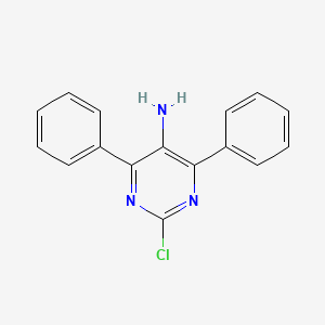 molecular formula C16H12ClN3 B1223271 2-Chloro-4,6-diphenyl-5-pyrimidinamine 