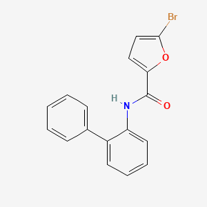 molecular formula C17H12BrNO2 B1223275 5-bromo-N-(2-phenylphenyl)-2-furancarboxamide 