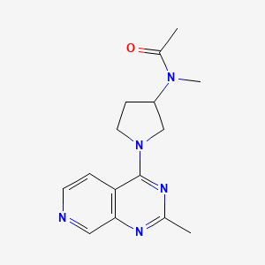 molecular formula C15H19N5O B12232857 N-methyl-N-(1-{2-methylpyrido[3,4-d]pyrimidin-4-yl}pyrrolidin-3-yl)acetamide 