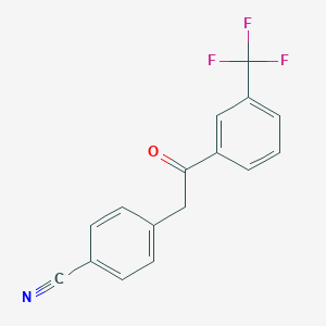2-(4-CYANOPHENYL)-3'-TRIFLUOROMETHYLACETOPHENONE
