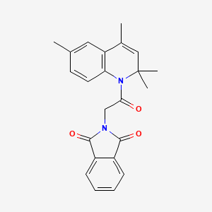 2-[2-Oxo-2-(2,2,4,6-tetramethyl-1-quinolinyl)ethyl]isoindole-1,3-dione