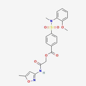 4-[(2-Methoxyphenyl)-methylsulfamoyl]benzoic acid [2-[(5-methyl-3-isoxazolyl)amino]-2-oxoethyl] ester