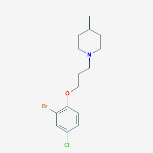 1-[3-(2-Bromo-4-chlorophenoxy)propyl]-4-methylpiperidine