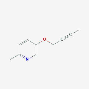 molecular formula C10H11NO B12233196 5-(But-2-yn-1-yloxy)-2-methylpyridine 