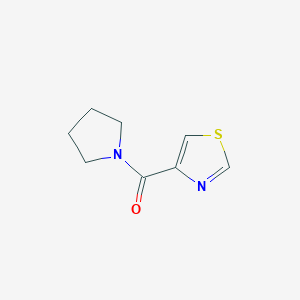 molecular formula C8H10N2OS B12233371 4-(Pyrrolidine-1-carbonyl)-1,3-thiazole 